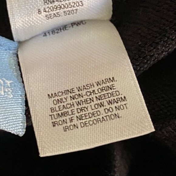 New Holiday Editions BLACK lightweight SWEATER 3 SEQUIN & BEAD Christmas Trees S - Picture 5 of 6